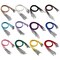 60 Pieces Waxed Necklace Cord Bulk for Jewelry Making,Necklace Rope String with Clasp for DIY Bracelet Pendant,Multicolor(18 Inches and Thickness 1.5mm)